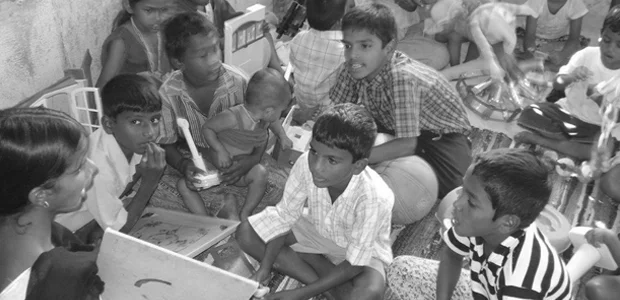 Children at GWE NGO India day care