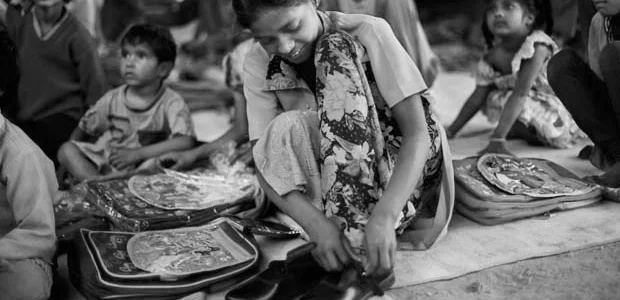 Educational material support to students in Kurnool district